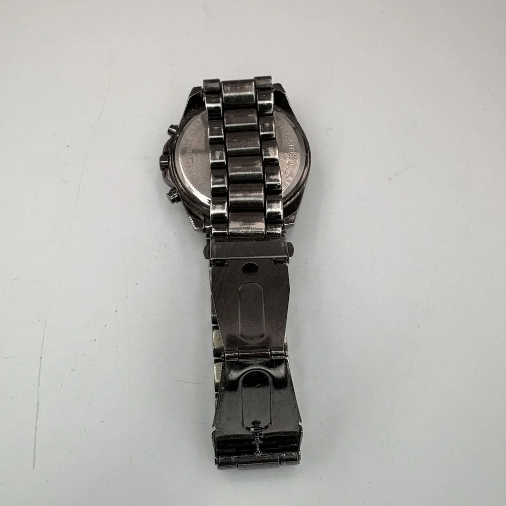 Charming Charlie Watch Black Dial Chronograph Quartz Stainless RY4121GU WORKS‎
